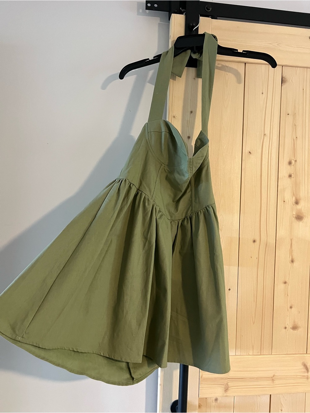 Princess Polly Lyle Mini Dress Sage Size US 6 - Picture 6 of 7